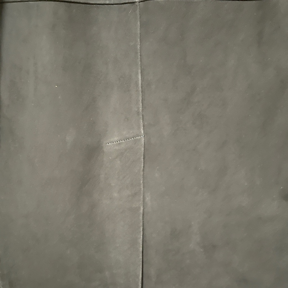 Gerard Darel Navy Gemma Suede Trench Coat with Mid-Thigh Length and Relaxed Fit - Picture 16 of 16